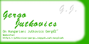 gergo jutkovics business card
